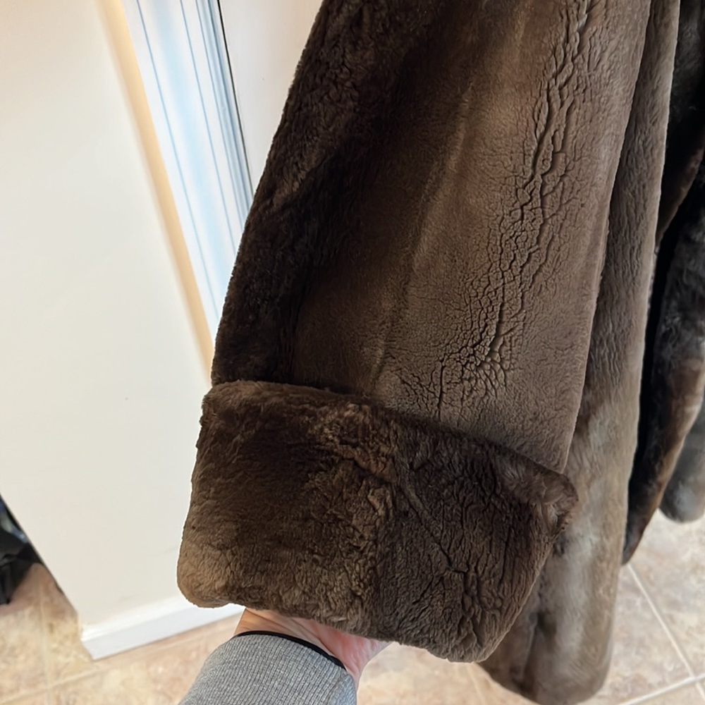 Canadian Sheared Beaver Long Coat - Picture 3 of 8